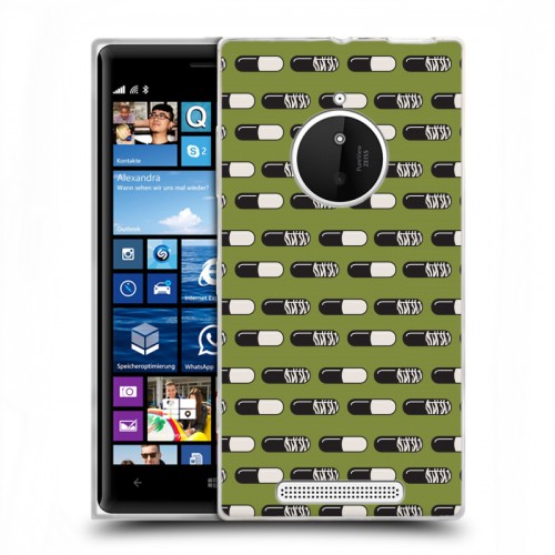 Дизайнерский пластиковый чехол для Nokia Lumia 830 Разноцветные таблетки