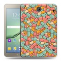 Дизайнерский силиконовый чехол для Samsung Galaxy Tab S2 8.0 Разноцветные таблетки