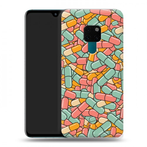 Дизайнерский пластиковый чехол для Huawei Mate 20 Разноцветные таблетки