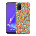 Дизайнерский пластиковый чехол для OPPO A52 Разноцветные таблетки