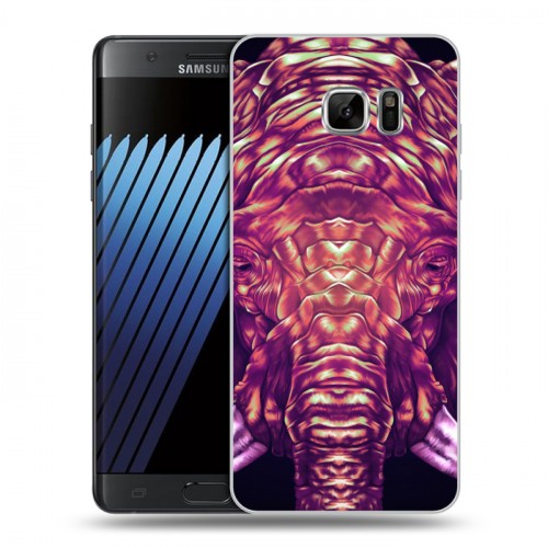Дизайнерский пластиковый чехол для Samsung Galaxy Note 7 Ультрафиолетовые животные
