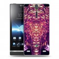 Дизайнерский пластиковый чехол для Sony Xperia S Ультрафиолетовые животные