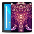 Дизайнерский силиконовый чехол для Lenovo Tab 4 10 Plus Ультрафиолетовые животные