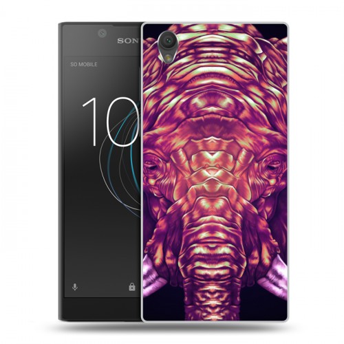 Дизайнерский пластиковый чехол для Sony Xperia L1 Ультрафиолетовые животные