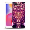 Дизайнерский пластиковый чехол для Xiaomi RedMi 6A Ультрафиолетовые животные