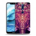 Дизайнерский силиконовый чехол для Nokia 5.1 Plus Ультрафиолетовые животные