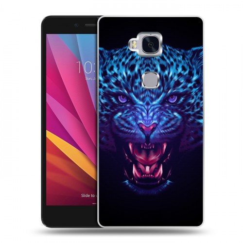 Дизайнерский силиконовый чехол для Huawei Honor 5X Ультрафиолетовые животные