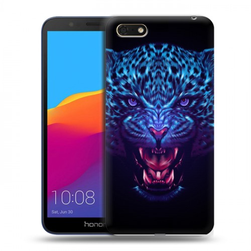 Дизайнерский пластиковый чехол для Huawei Honor 7A Ультрафиолетовые животные