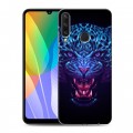 Дизайнерский пластиковый чехол для Huawei Y6p Ультрафиолетовые животные