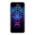 Дизайнерский силиконовый чехол для Xiaomi RedMi 9 Ультрафиолетовые животные