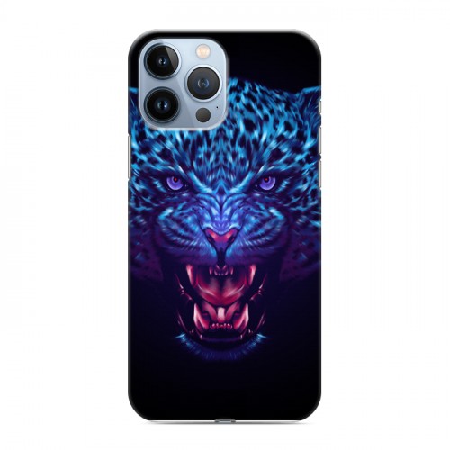 Дизайнерский силиконовый чехол для Iphone 13 Pro Max Ультрафиолетовые животные