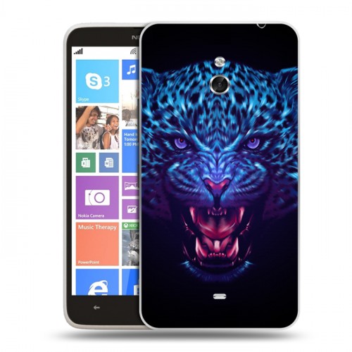 Дизайнерский пластиковый чехол для Nokia Lumia 1320 Ультрафиолетовые животные