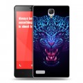 Дизайнерский пластиковый чехол для Xiaomi RedMi Note Ультрафиолетовые животные