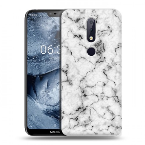 Дизайнерский пластиковый чехол для Nokia 6.1 Plus Мрамор