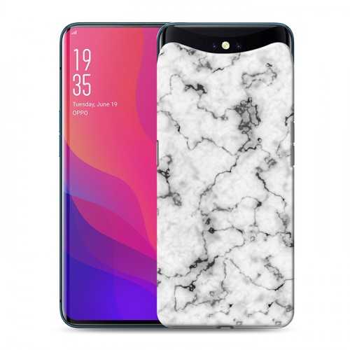 Дизайнерский силиконовый чехол для OPPO Find X Мрамор