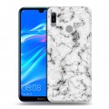 Дизайнерский пластиковый чехол для Huawei Y6 (2019) Мрамор