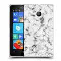 Дизайнерский пластиковый чехол для Microsoft Lumia 435 Мрамор