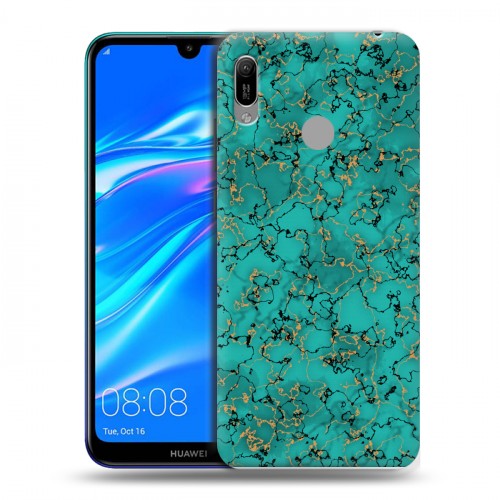 Дизайнерский пластиковый чехол для Huawei Y6 (2019) Мраморные тренды