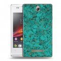 Дизайнерский пластиковый чехол для Sony Xperia E Мраморные тренды