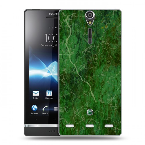 Дизайнерский пластиковый чехол для Sony Xperia S Мраморные тренды