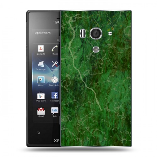 Дизайнерский пластиковый чехол для Sony Xperia acro S Мраморные тренды