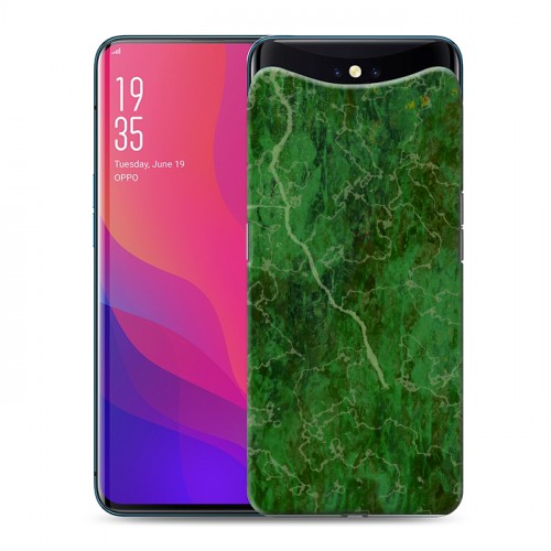 Дизайнерский силиконовый чехол для OPPO Find X Мраморные тренды