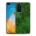 Дизайнерский пластиковый чехол для Huawei P40 Мраморные тренды