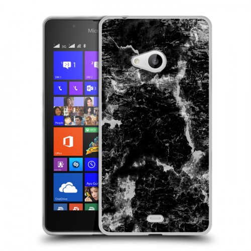 Дизайнерский пластиковый чехол для Microsoft Lumia 540 Мраморные тренды