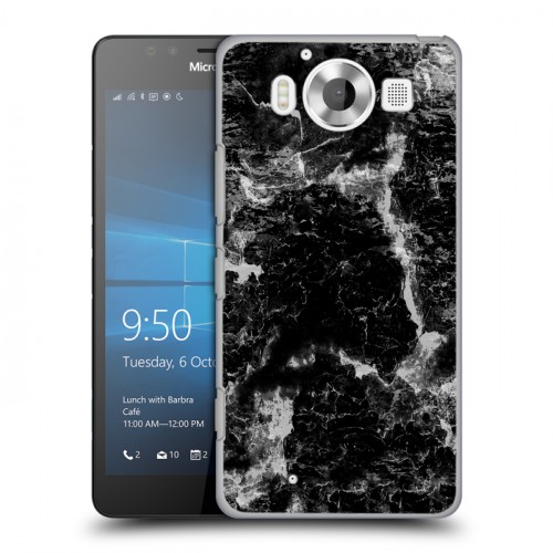 Дизайнерский пластиковый чехол для Microsoft Lumia 950 Мраморные тренды