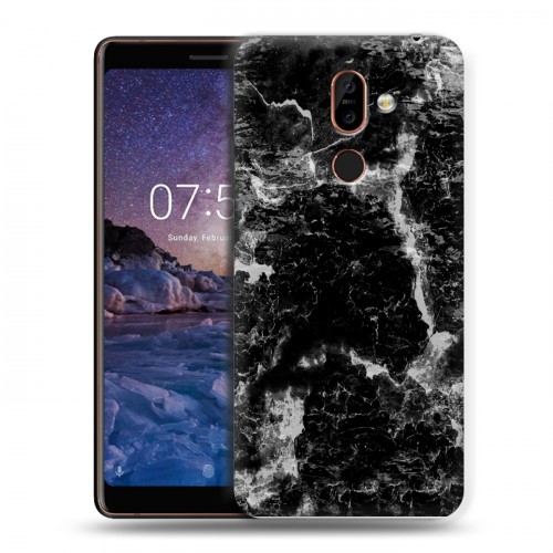 Дизайнерский пластиковый чехол для Nokia 7 Plus Мраморные тренды