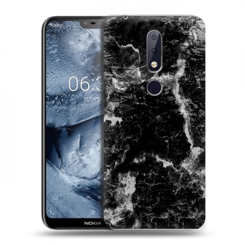 Дизайнерский пластиковый чехол для Nokia 6.1 Plus Мраморные тренды