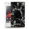 Дизайнерский пластиковый чехол для Sony Xperia E Мраморные тренды