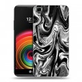 Дизайнерский силиконовый чехол для LG X Power Черно-белые тенденции