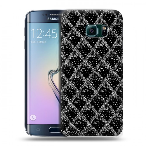 Дизайнерский силиконовый чехол для Samsung Galaxy S6 Edge Черно-белые тенденции