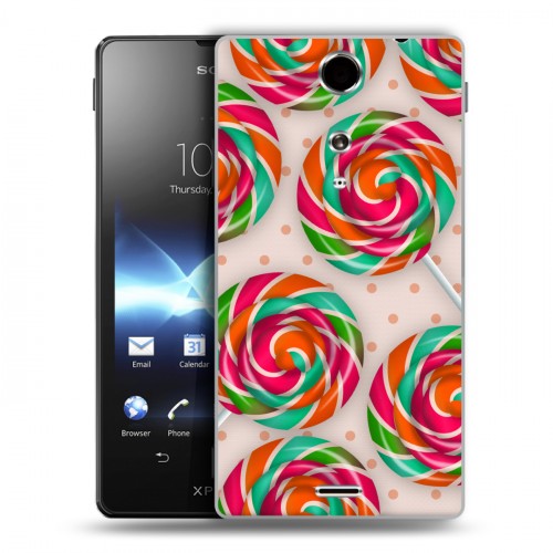 Дизайнерский пластиковый чехол для Sony Xperia TX Сладости