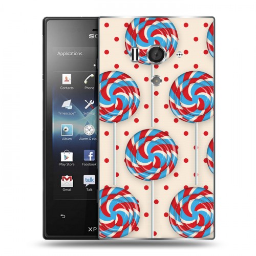 Дизайнерский пластиковый чехол для Sony Xperia acro S Сладости