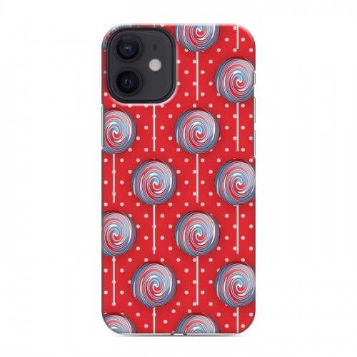 Дизайнерский силиконовый с усиленными углами чехол для Iphone 12 Mini Сладости