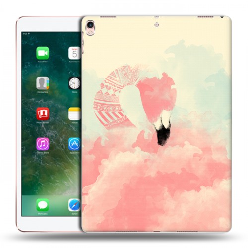 Дизайнерский силиконовый чехол для Ipad Pro 10.5 Розовые фламинго