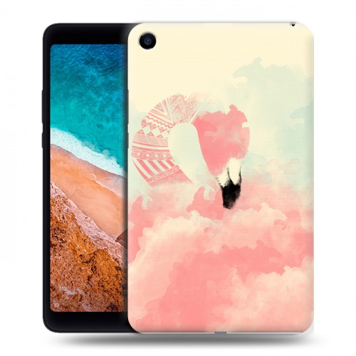 Дизайнерский силиконовый чехол для Xiaomi Mi Pad 4 Розовые фламинго