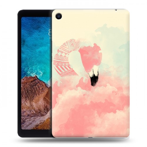 Дизайнерский силиконовый чехол для Xiaomi Mi Pad 4 Plus Розовые фламинго