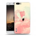 Дизайнерский силиконовый чехол для Huawei Honor 6 Plus Розовые фламинго