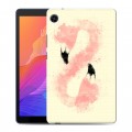 Дизайнерский силиконовый чехол для Huawei MatePad T8 Розовые фламинго