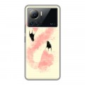 Дизайнерский силиконовый с усиленными углами чехол для Infinix Note 12 VIP Розовые фламинго
