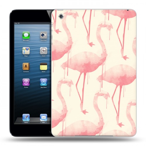 Дизайнерский силиконовый чехол для Ipad Mini Розовые фламинго