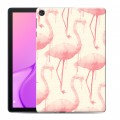 Дизайнерский силиконовый чехол для Huawei MatePad T10 Розовые фламинго
