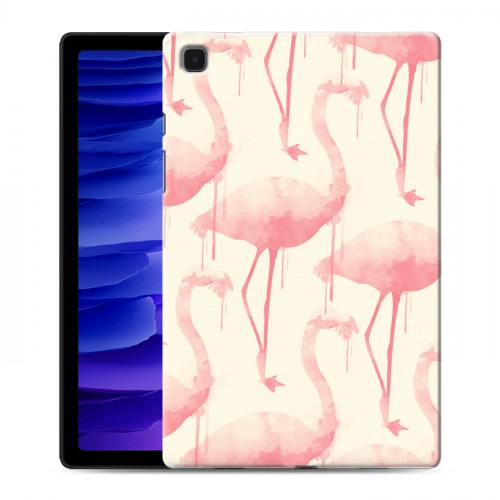 Дизайнерский силиконовый чехол для Samsung Galaxy Tab A7 10.4 (2020) Розовые фламинго