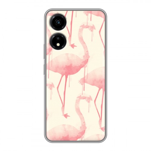 Дизайнерский пластиковый чехол для Huawei Honor X5 Plus Розовые фламинго