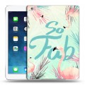 Дизайнерский силиконовый чехол для Ipad (2017) Розовые фламинго