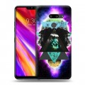 Дизайнерский пластиковый чехол для LG G8 ThinQ Галактические животные 