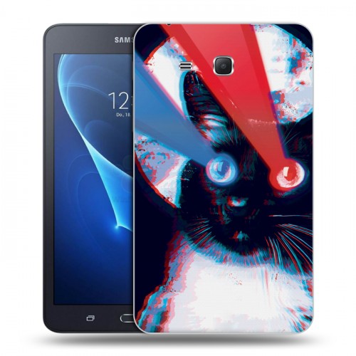 Дизайнерский силиконовый чехол для Samsung Galaxy Tab A 7 (2016) ЗD Кошки